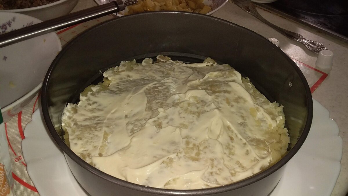 1 слой картофель