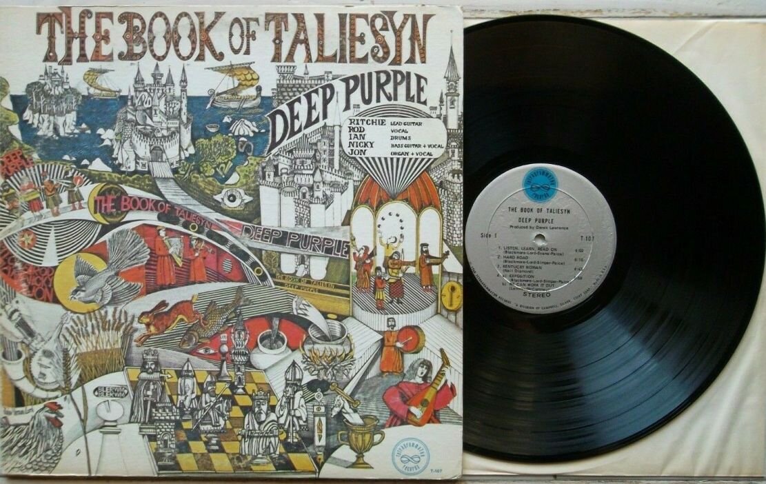 Deep Purple "The Book of Taliesyn", 1968 г., лейбл Tetragrammaton, США