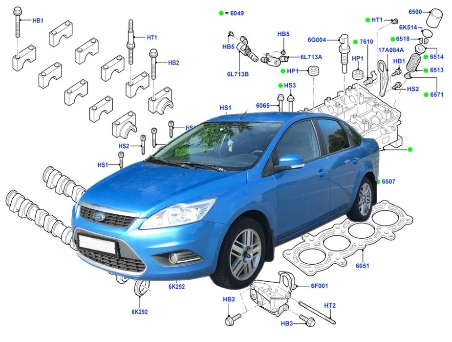 Диагностика и ремонт двигателя автомобиля Ford (Форд)