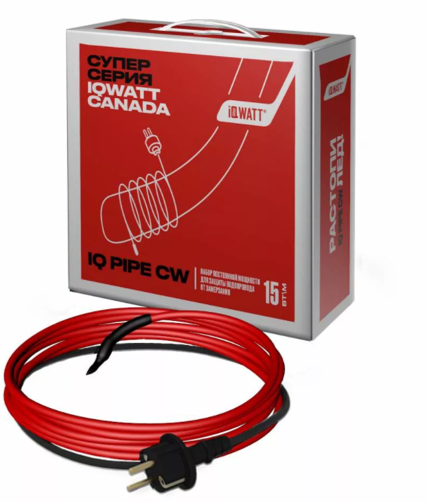 IQ PIPE CW 20 м набор постоянной мощности для защиты водопровода от замерзания. 
