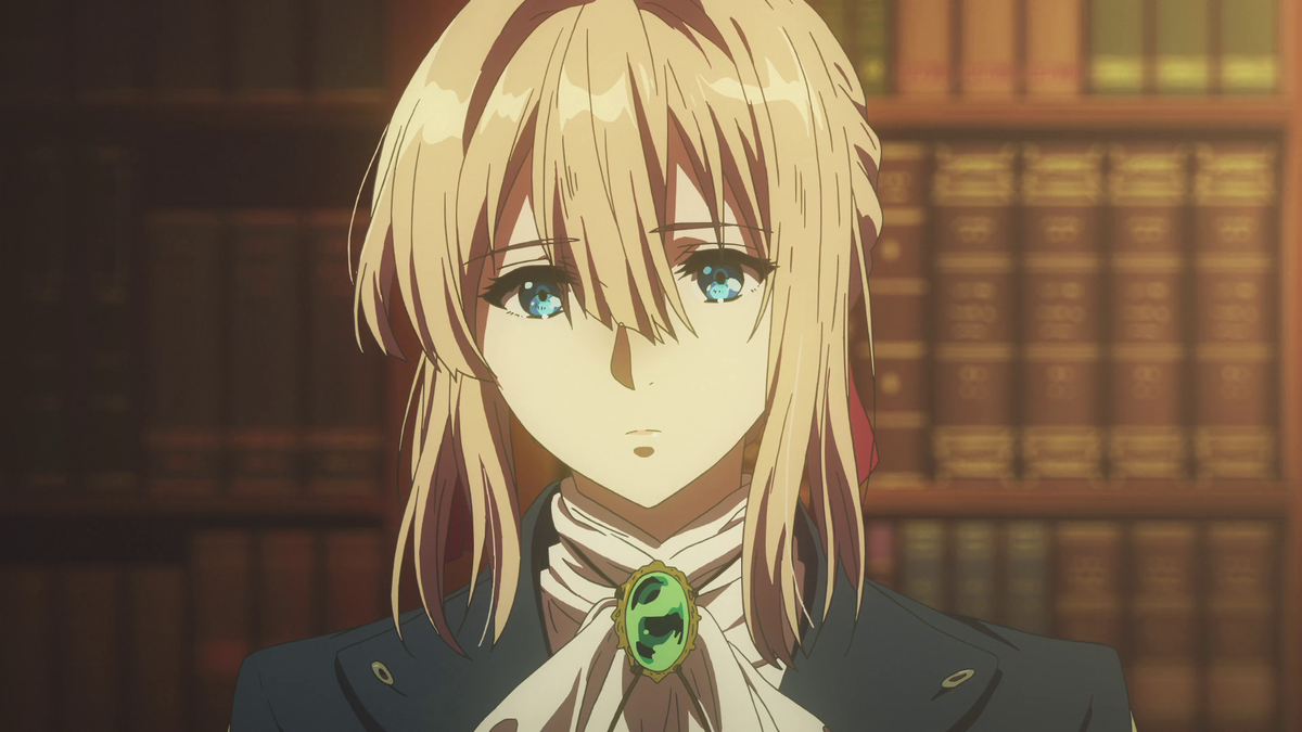 Violet Evergarden с цветком