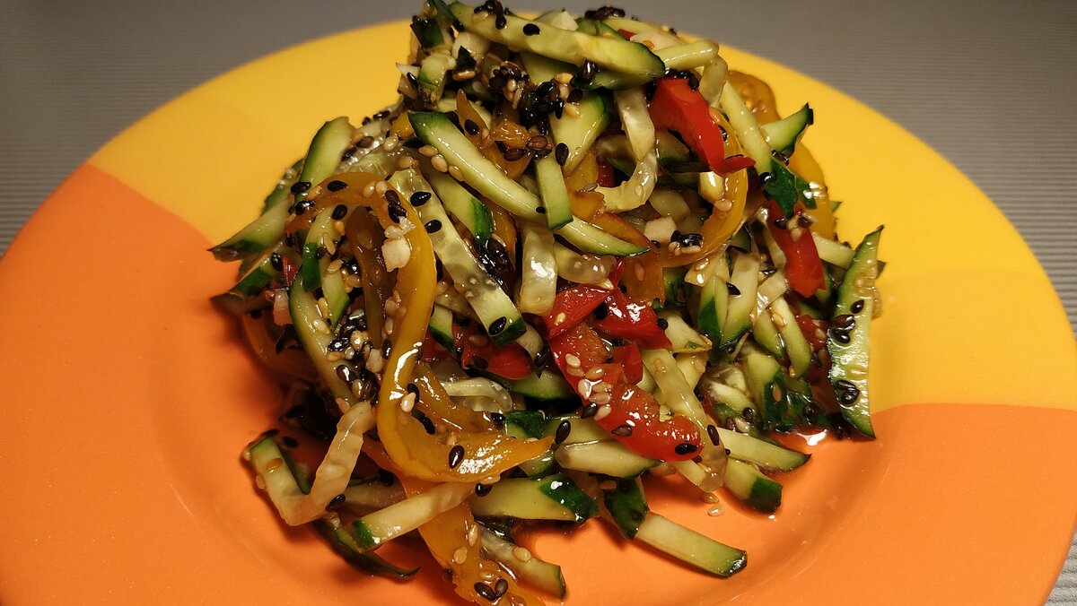 Самый вкусный салат из огурцов 