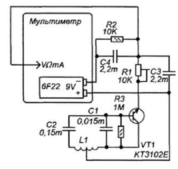 Схемы металлоискателей MD4U