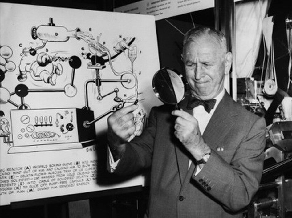 Рубен Люциус Голдберг (4 июля 1883 - 7 декабря 1970) Фото с сайта https://fb.ru/post/science/2019/11/27/162642 