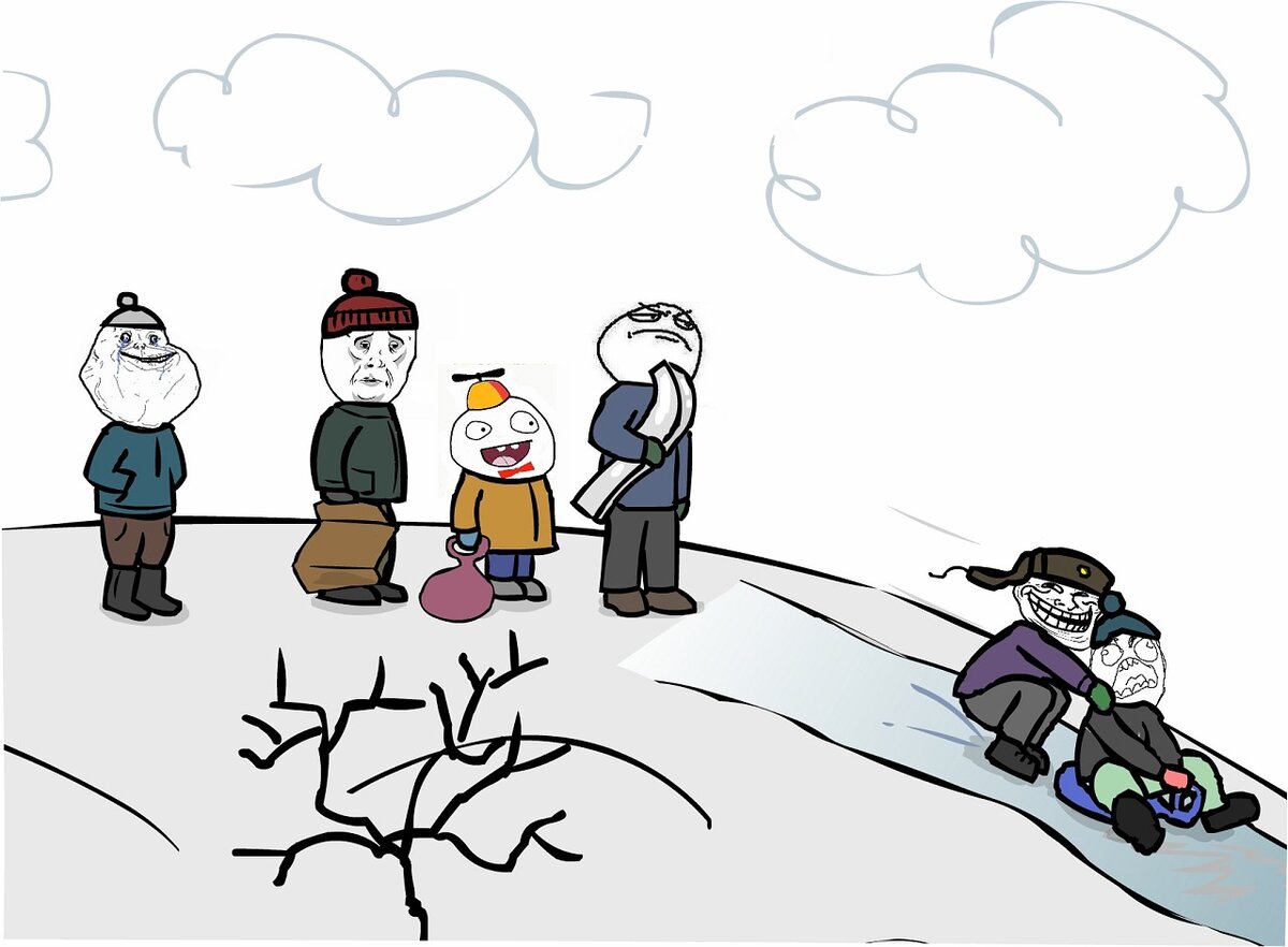Зима мем картинки