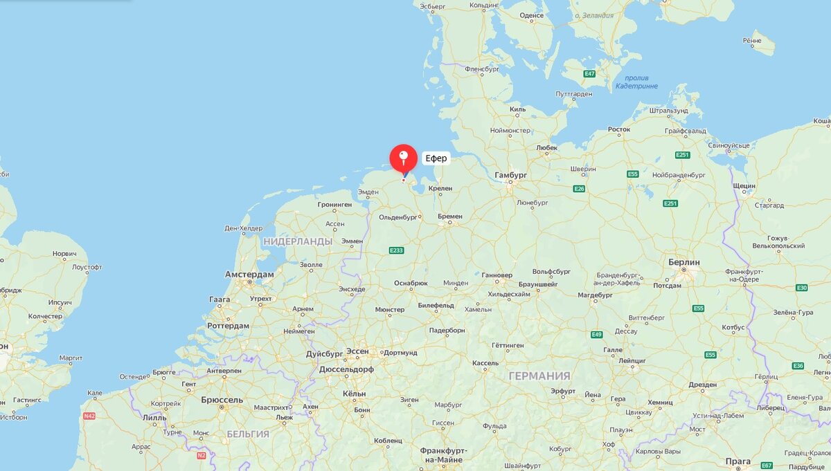 Почему-то в Яндекс картах Йевер значится как Эфер?! 