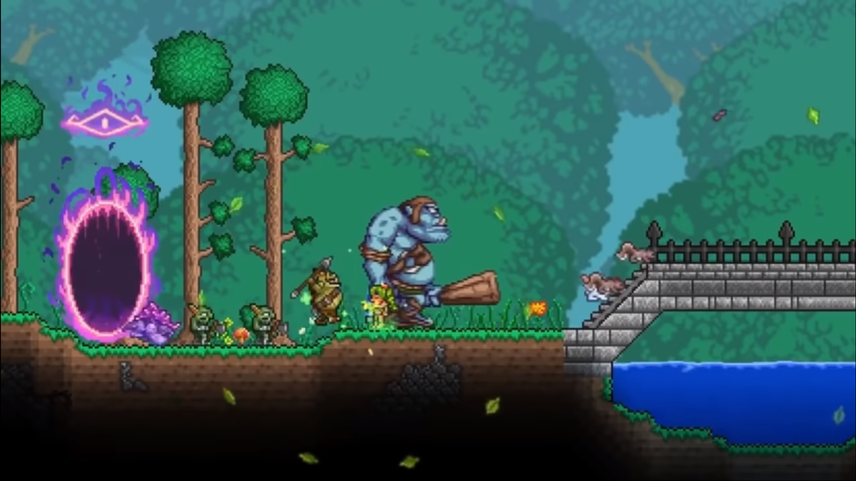 Скрин из игры Terraria (2011)