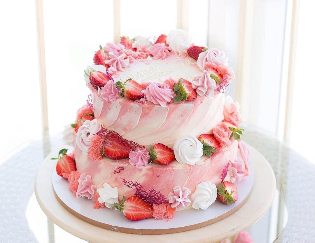 Розовый тортик. Фото: Яндекс Картинки