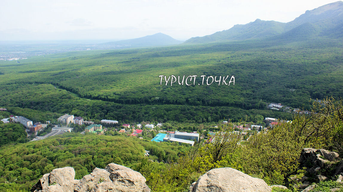 Вид с горы железной Железноводск зимой