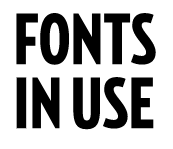 Fonts In Use сайт шрифтов