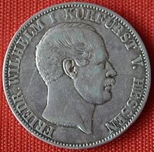 Чеканный профиль последнего курфюрста - Фридриха-Вильгельма Гессен-Кассельского