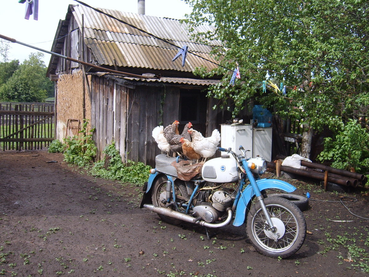 Советский мотоцикл для деревни