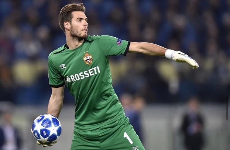 Илья Помазун в матче Лиги Европы против Эспаньола, 0:1.