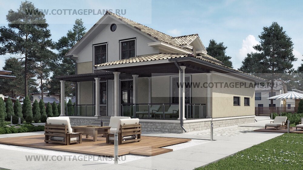 Фасады дома. Источник фото: https://www.cottageplans.ru