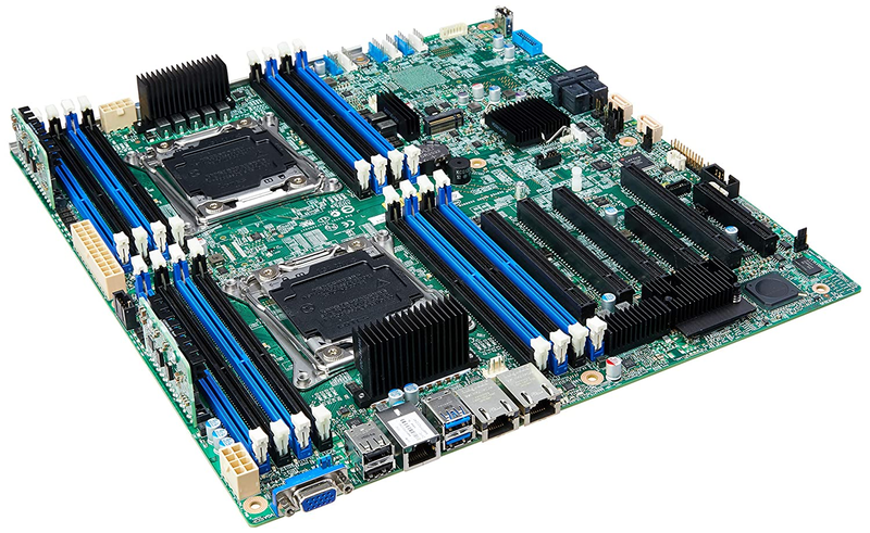 Intel S2600CW, одна из плат, подверженных уязвимости. Контроллер BMC Emulex Pilot 3 можно увидеть в правом нижнем углу