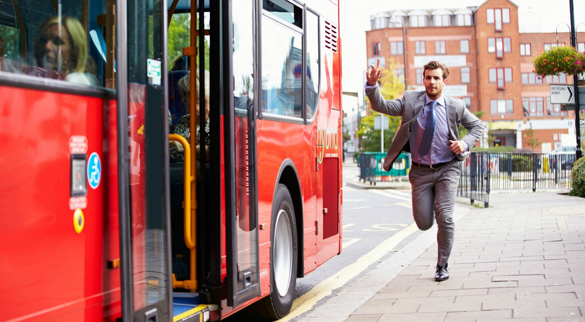 автобус не остановился