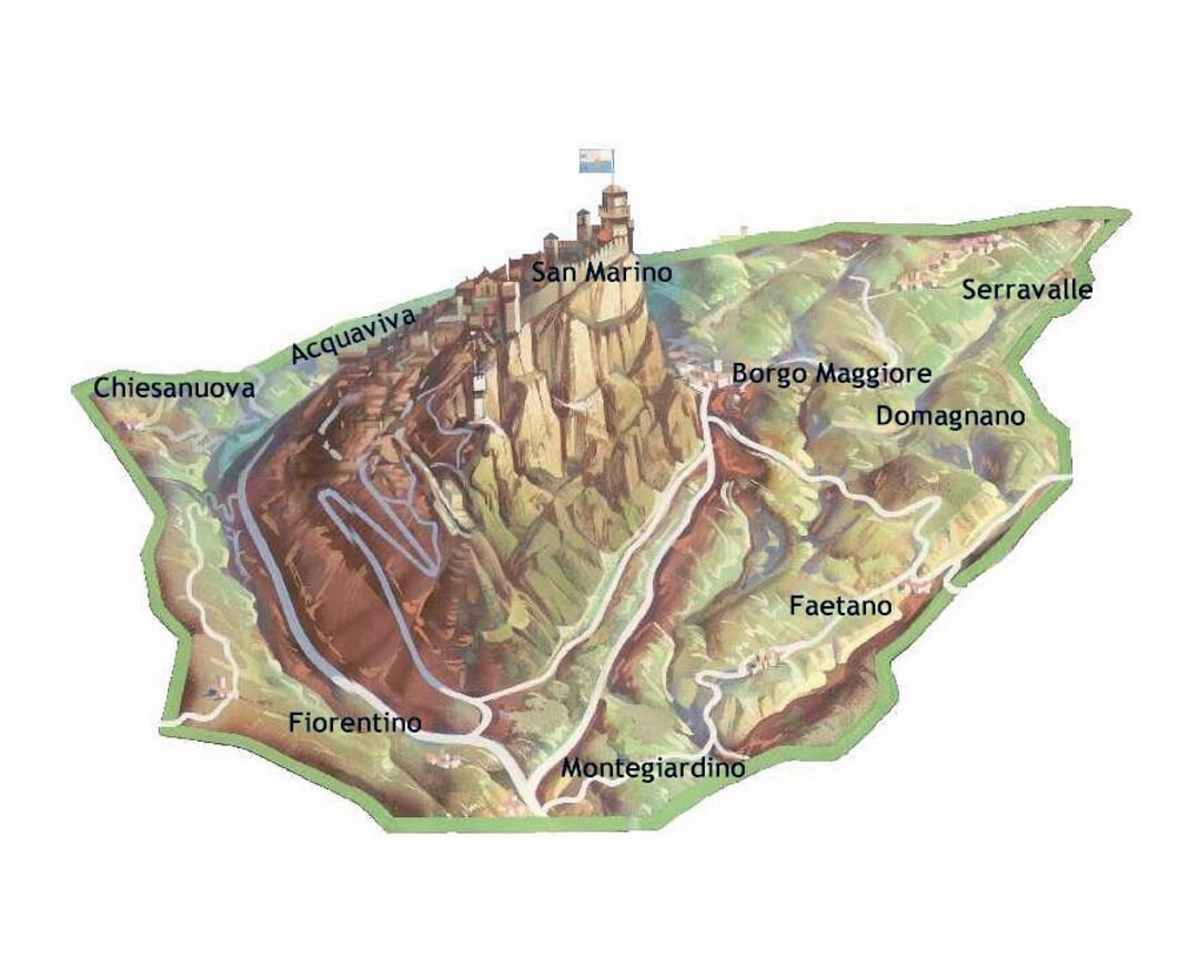 Общая схема государства Сан-Марион, взято с Яндекс.Картинки