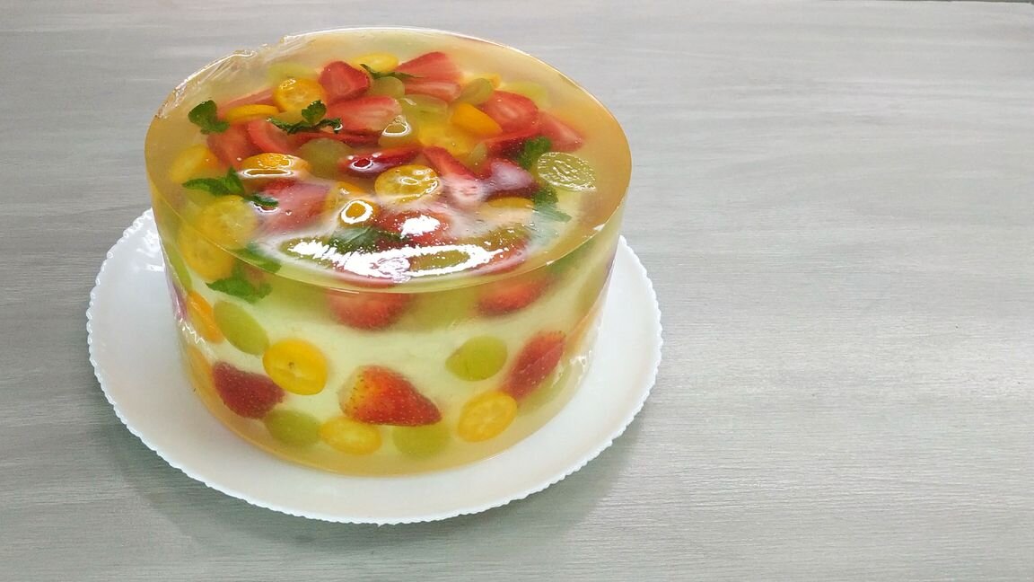 Желейный муссовый торт с фруктами + видео | LoveCookingRu | Дзен