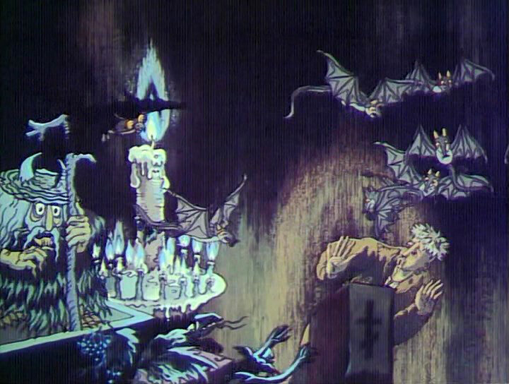 скриншот из мультфильма "Вий" 1996г