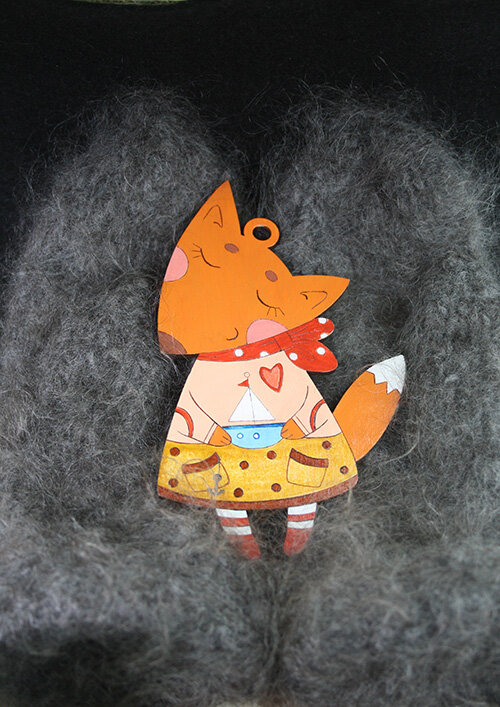 Интерьерное украшение-подвеска ручной работы. Фото автора