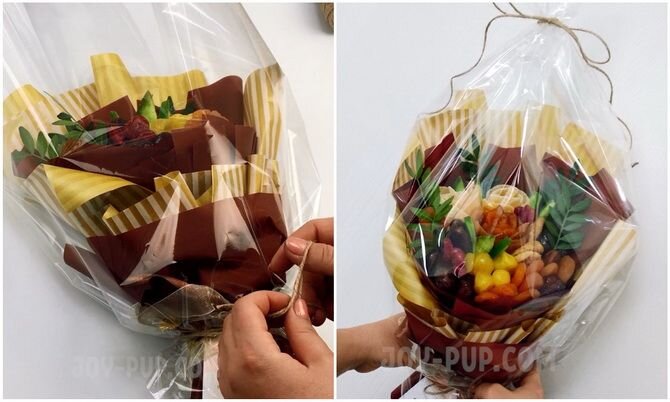 Букет из сухофруктов своими руками: красивая и вкусная идея на 8 марта