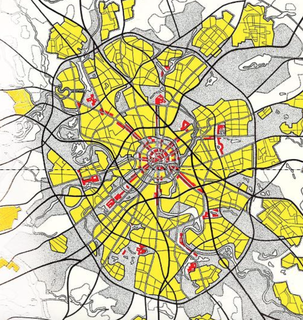 Ошибка 2035 карта. Генеральный план развития Москвы 1971. Генеральный план города Москвы 1971 год. Генеральный план реконструкции Москвы 1971. Генплан Москвы 1971 хорды.