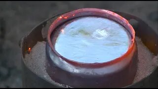 Как плавить алюминий без соды, соли и цинка. How to melt aluminum without soda, salt and zinc