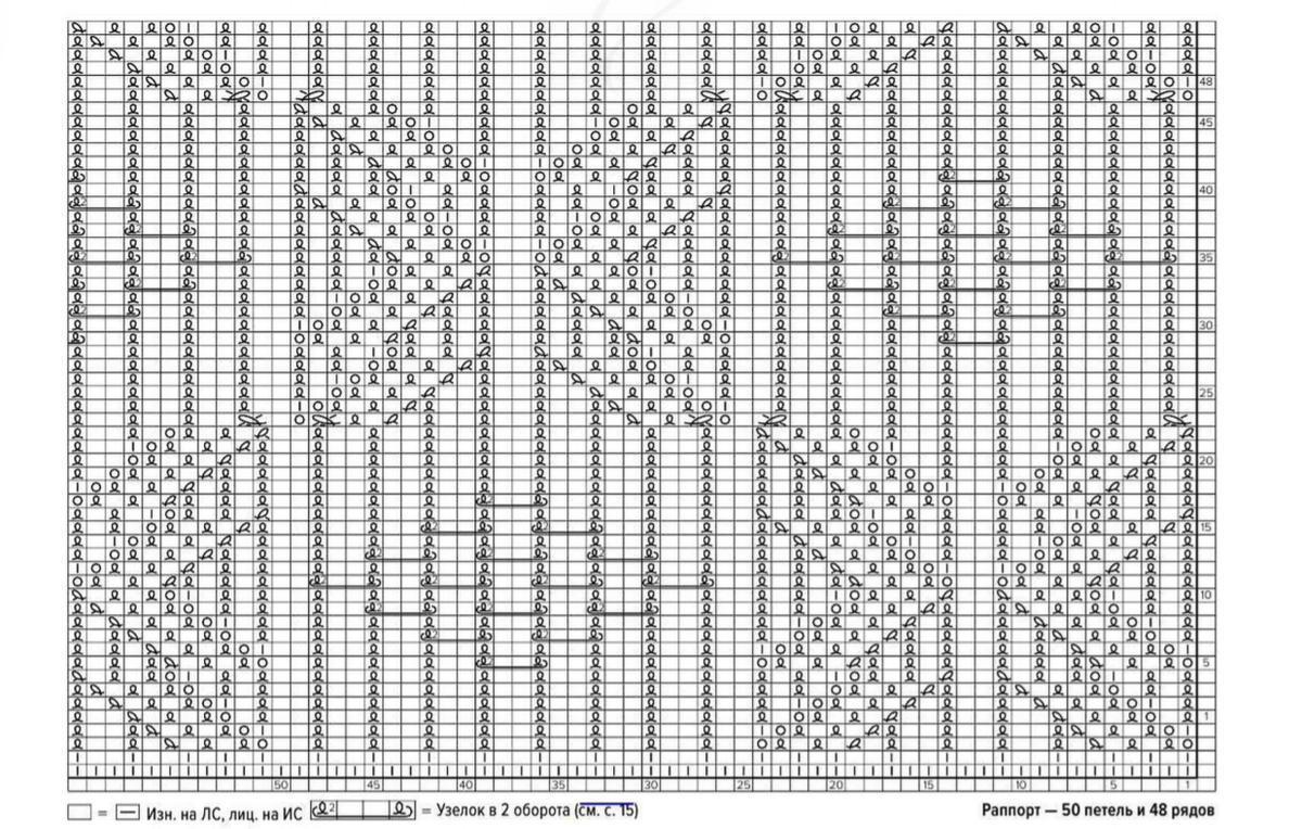 Ажурная бабочка спицами схема с описанием