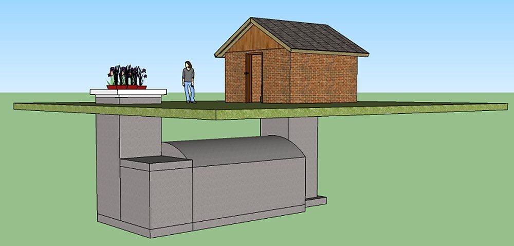 Как построить бункер своими руками на заднем дворе