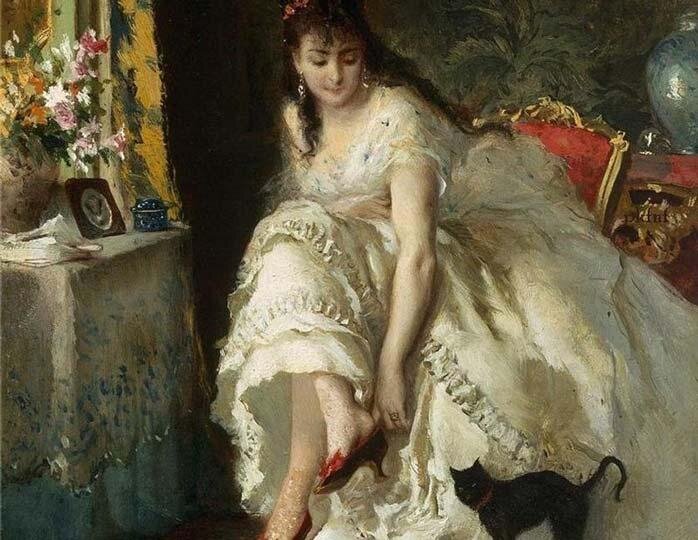 Люциус Росси, "В будуаре", 1869 год.