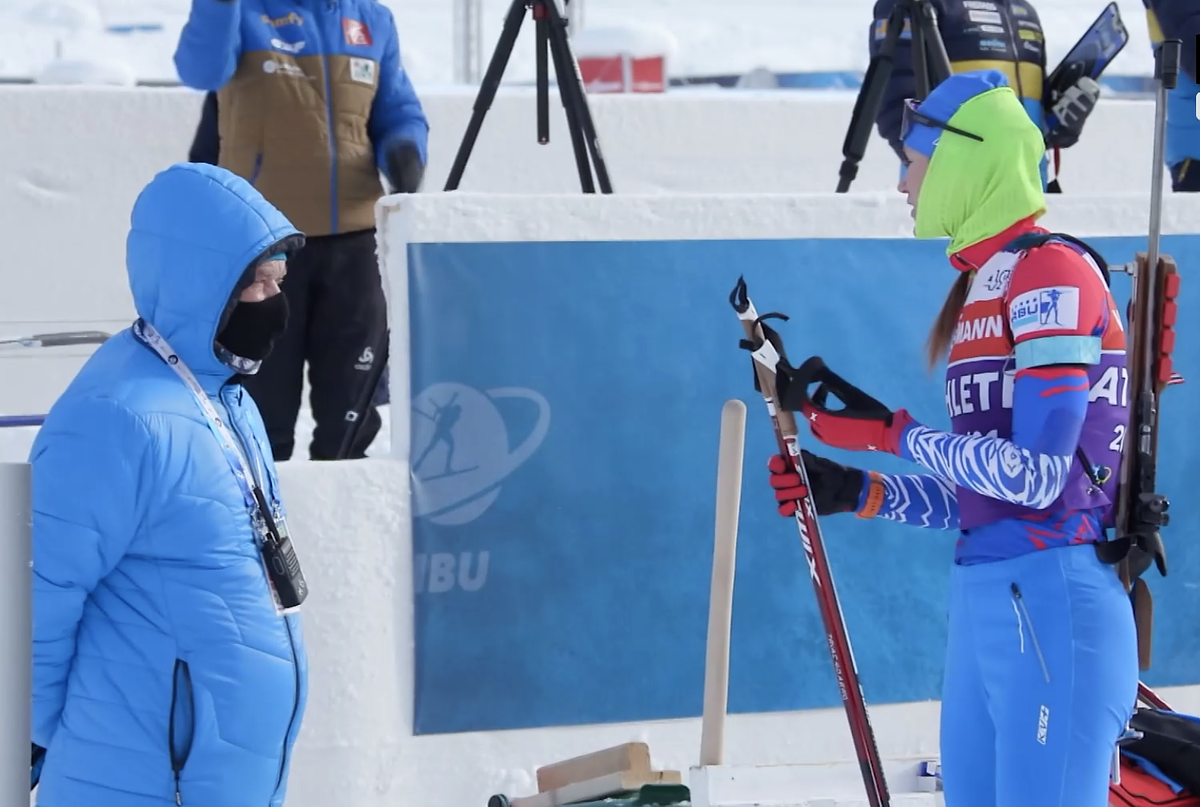 Михаил Шашилов и Ирина Казакевич во время тренировки чемпионата мира в Поклюке.