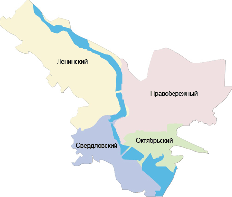 Административная карта иркутска