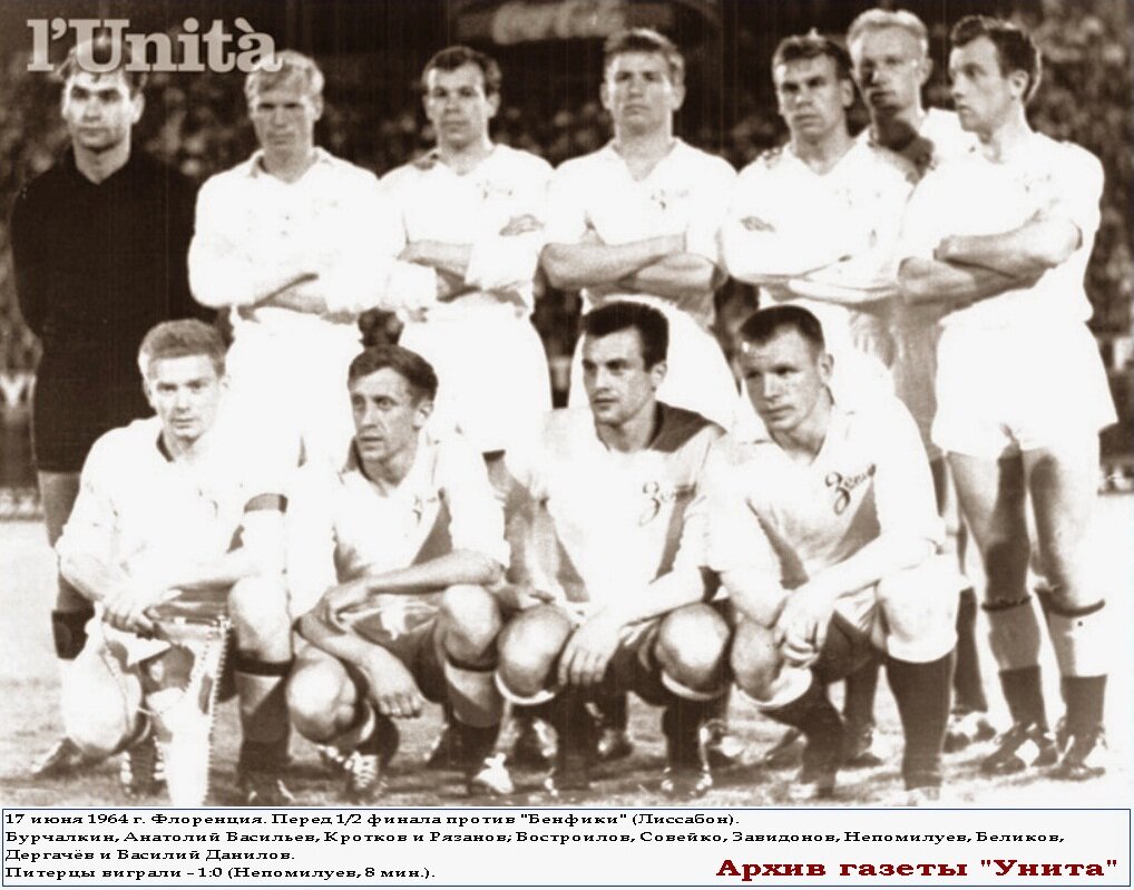 «Зенит» образца 1964 года / архив газеты «Унита», fc-dynamo.ru