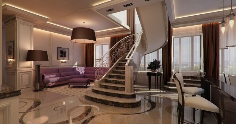 Так выглядит классика двухуровневой квартиры.