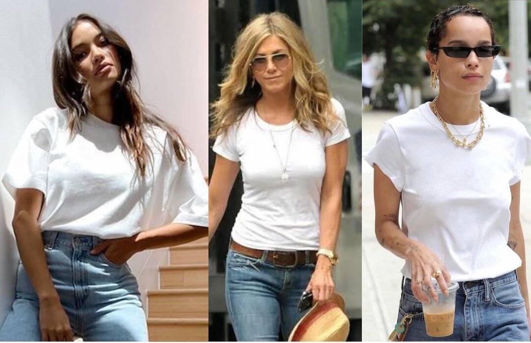 Фотографии девушек в белых футболках из интернета