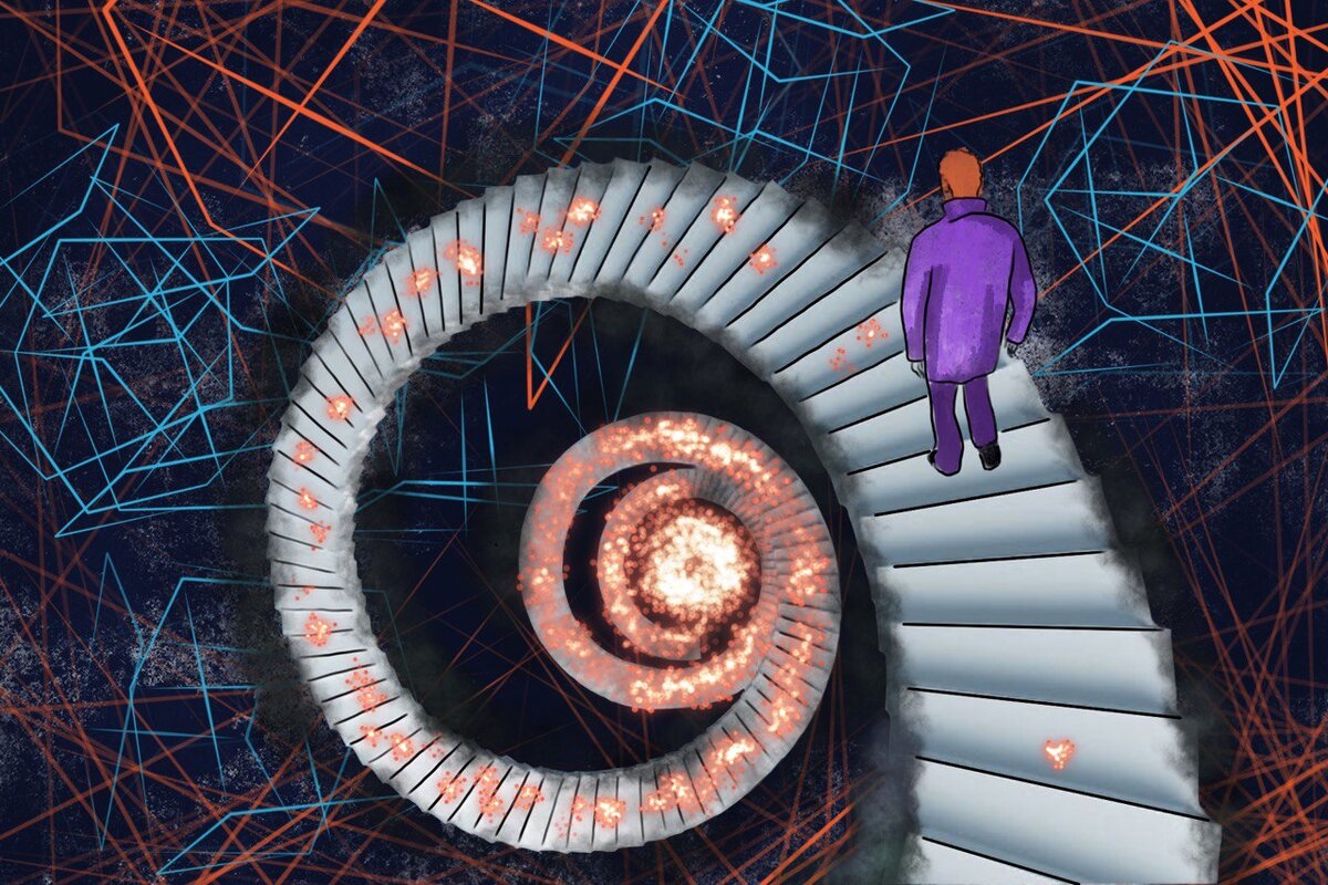 Человек уподобляется машине без тормозов, принимая решение прекратить употреблять и постоянно возвращаясь к употреблению.