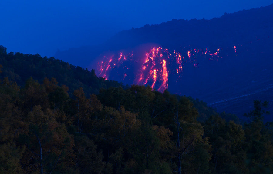 Лавовый поток вулкана Кизимен. Фото: Пётр Шпиленок 
