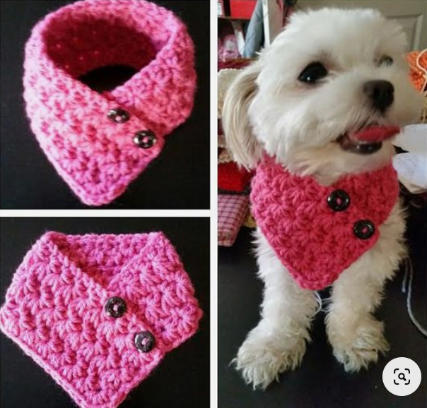 С Этки https://www.etsy.com/uk/listing/205944898/small-dog-crocheted-scarf-dog-neck
