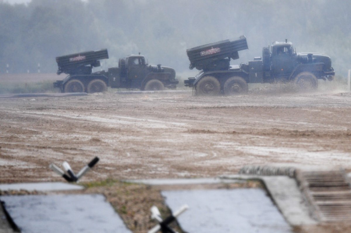    Боевые машины РСЗО «Торнадо-Г».