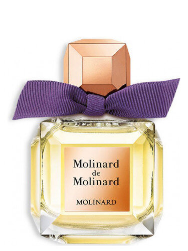 Molinard de Molinard Molinard — это аромат для женщин, он принадлежит к группе цветочные зеленые. Molinard de Molinard выпущен в 2017 году. Верхние ноты: Гальбанум, Бархатцы, Бергамот, Фруктовые ноты, Лист черной смородины и Лабданум; средние ноты: Нарцисс, Иланг-иланг, Ладан, Майская роза и Жасмин; базовые ноты: Ветивер, Пачули и Амбра.