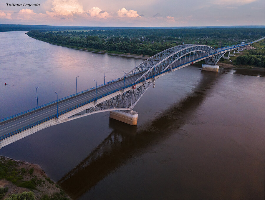 Самсоновский мост через Иртыш, Омская область. Фото: Соколова Татьяна (Омск)