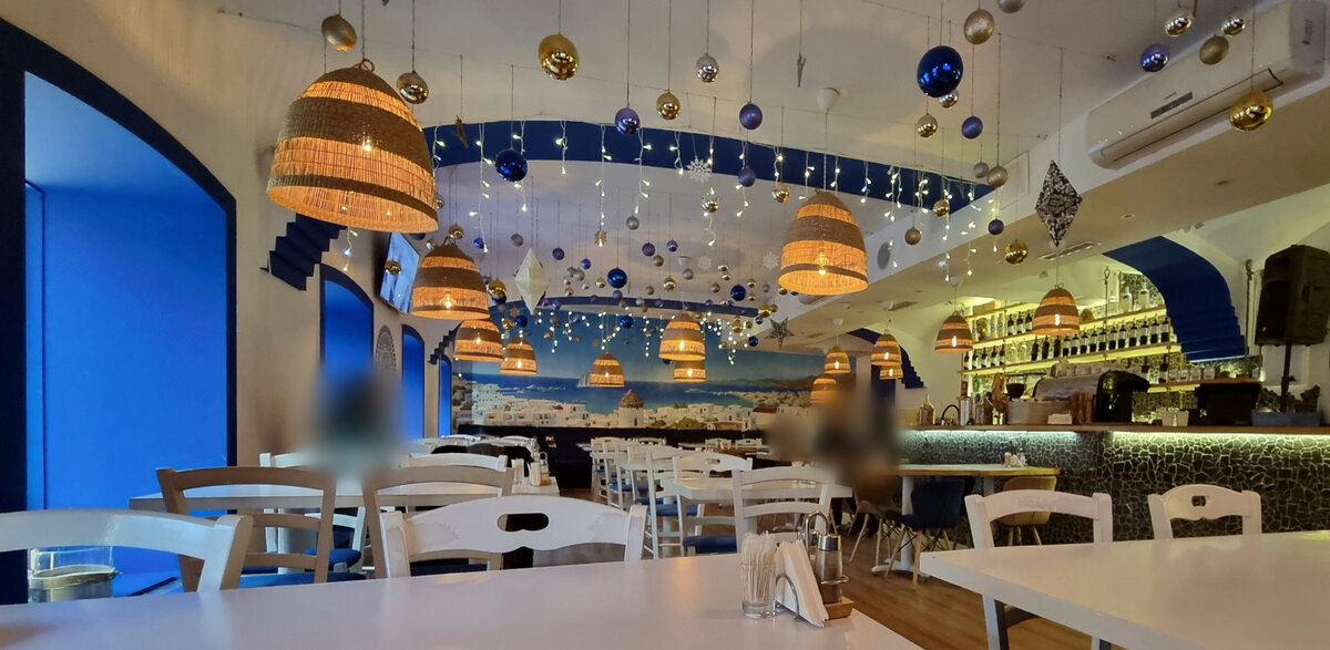 "Порто Миконос", интерьер