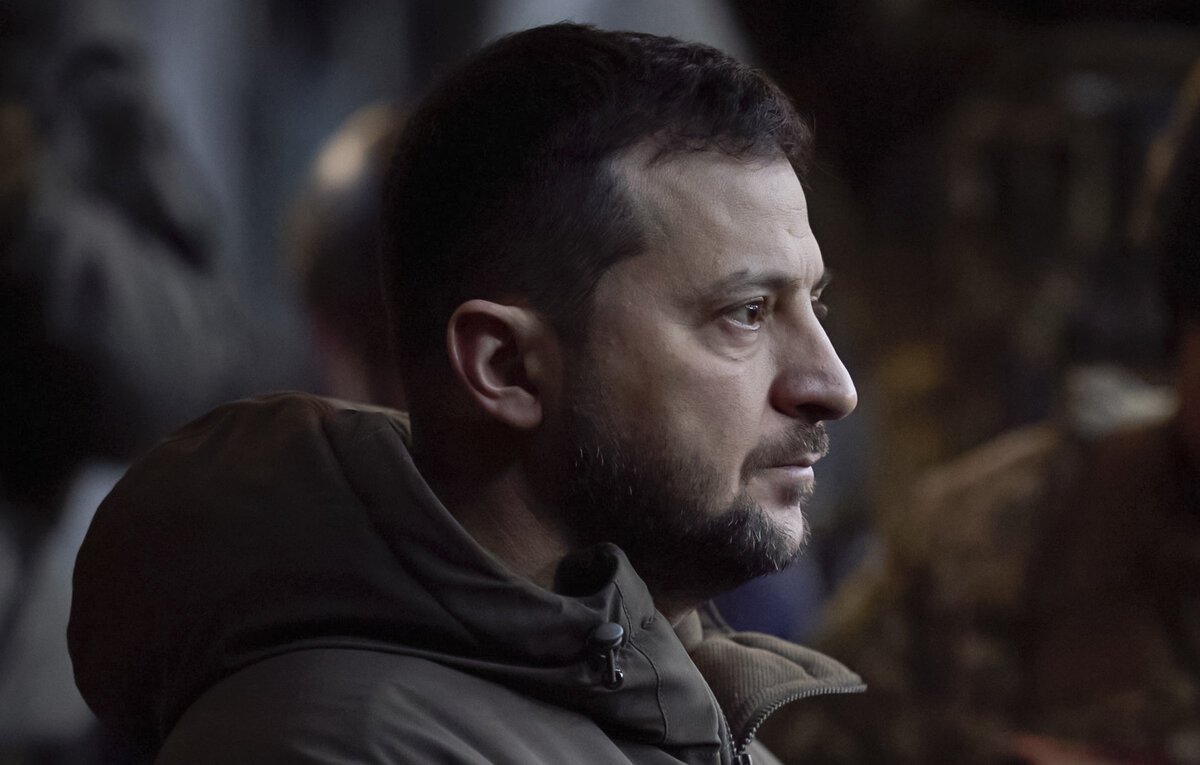    Президент Украины Владимир Зеленский   Ukrainian Presidential Press Office via AP