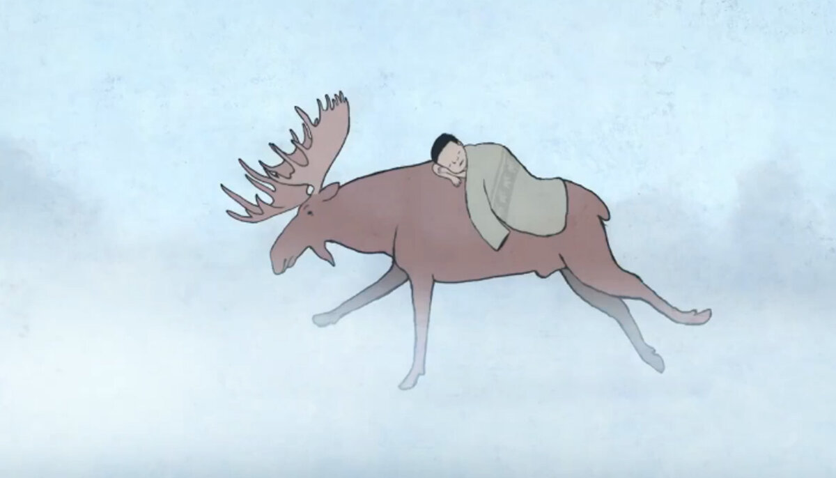 Скриншот из мультфильма "Мой личный лось"