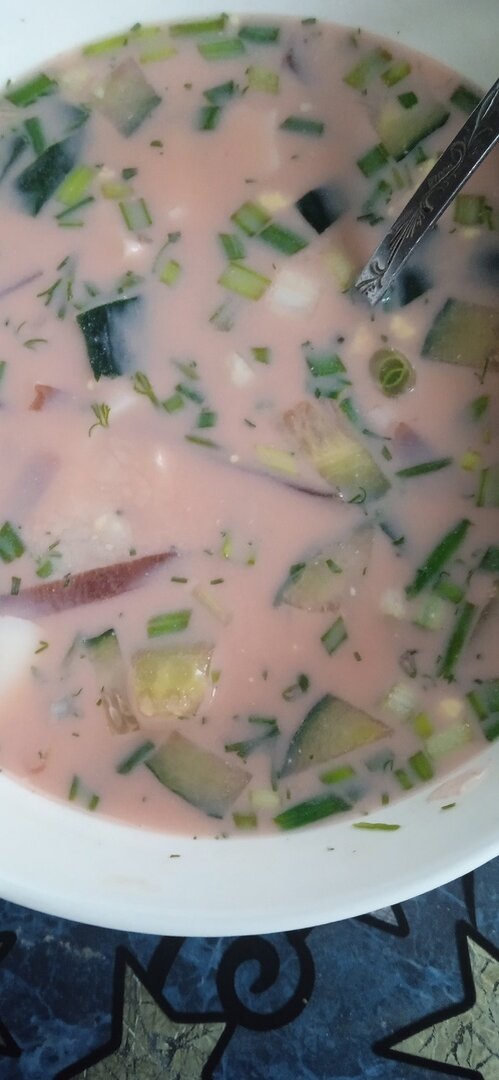 Какая вкуснота, тарелочка белорусского холодника!