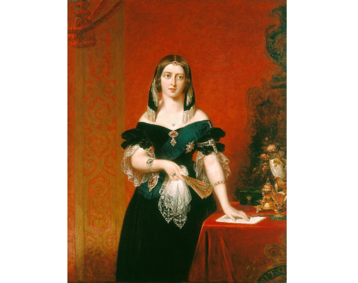 Портрет королевы Виктории, Джон Партридж, 1840. (с) Из Королевской коллекции.