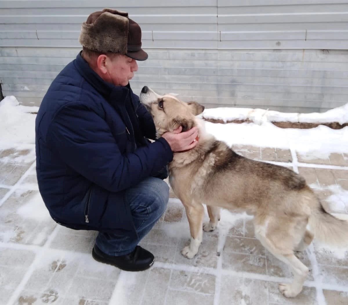Дружок обрел счастье!