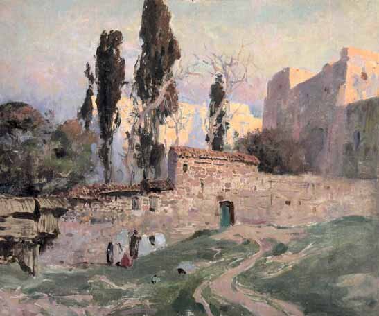 Константинополь Этюд. 1882. Холст на картоне, масло. 30,5 × 37 Музей-заповедник В. Д. Поленова