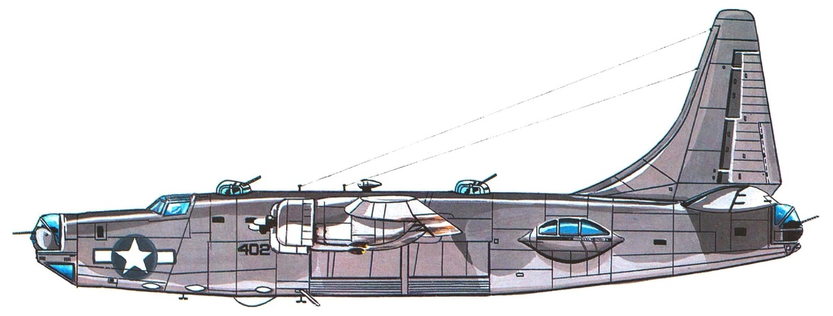 PB4Y-2 “Приватир” эскадрильи VPB-118 Иводзима, март 1945 года.