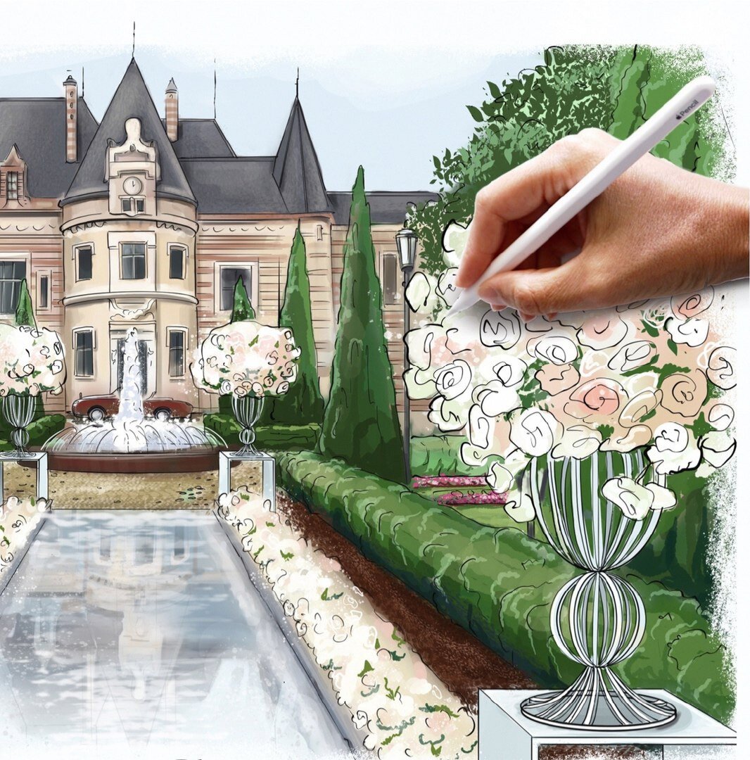 Изображение с курса Архитектурный Скетчинг